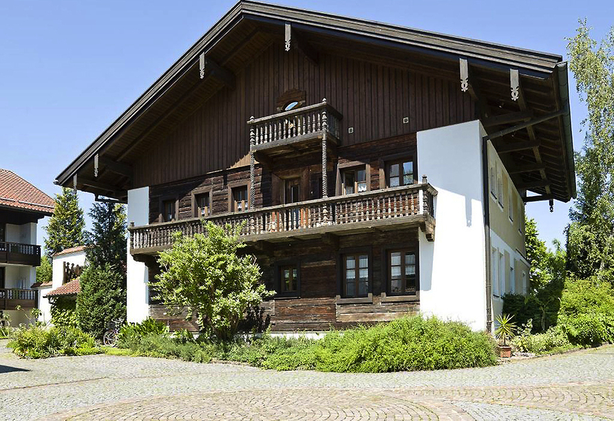 Außenansicht des Appartementhofs Aichmühle