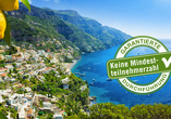 Positano an der Amalfiküste ist ein besonders schönes Ausflugsziel während Ihrer Reise.