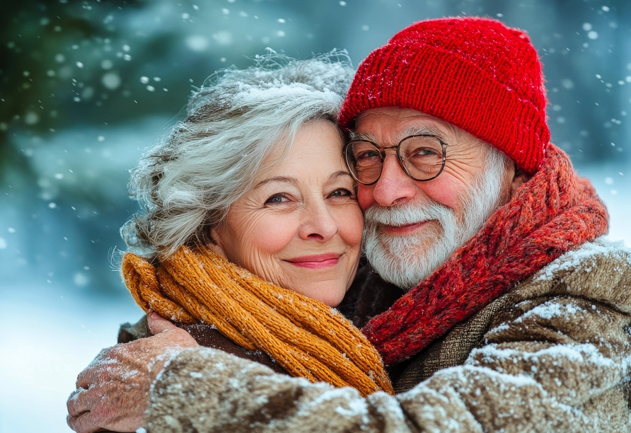 Sammeln Sie in Ihrem Urlaub schöne Momente vor winterlicher Kulisse.