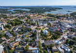 Blick über die Altstadt von Hamina in Finnland