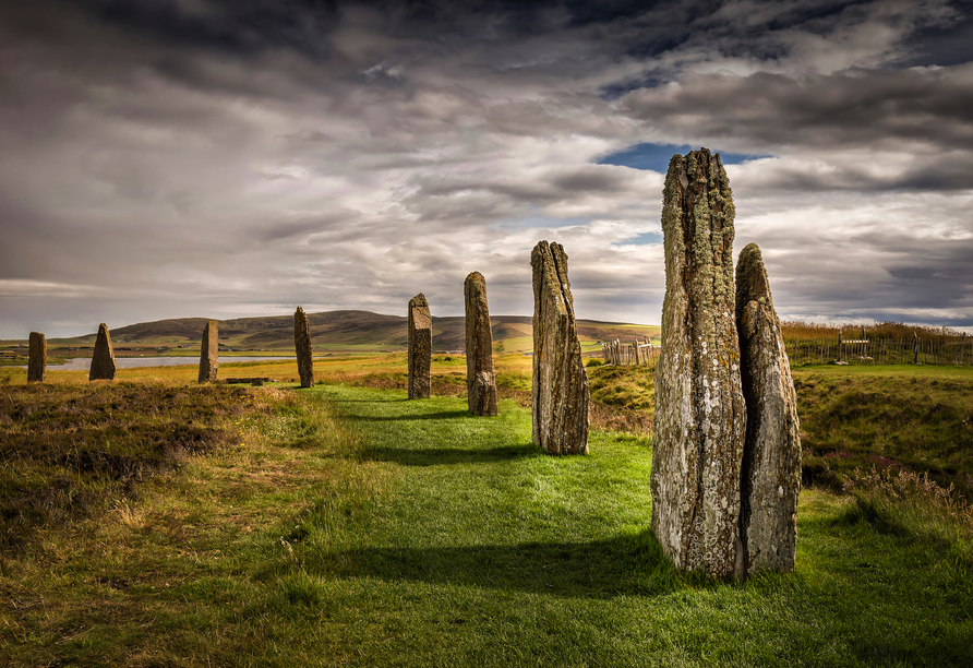 In der Nähe von Kirkwall befindet sich der mystische Ring von Brodgar.