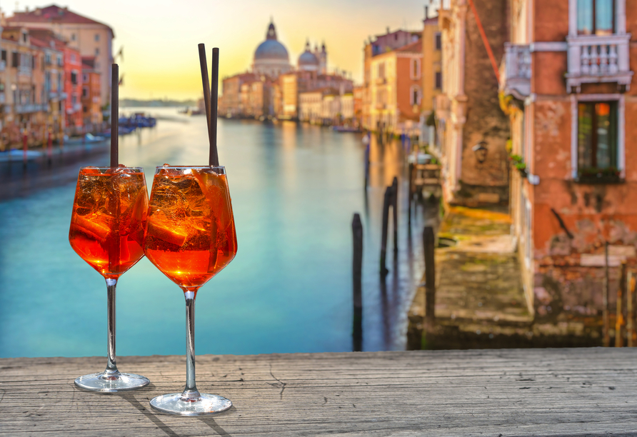 In Venedig haben Sie freie Zeit, die Sie in vollen Zügen genießen können.
