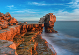 Der Pulpit Rock an der Küste von Dorset ist ein Highlight, das Sie sich nicht entgehen lassen sollten.