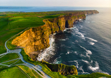 Die Klippen von Moher sind Irlands bekannteste Steilklippen.