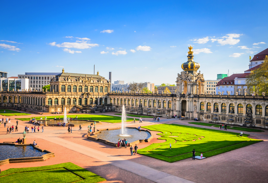 Der imposante Zwinger in Dresden.