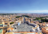 Ausflugstipp Rom: Von der Kuppel des Petersdoms haben Sie einen einzigartigen Blick über die ewige Stadt.