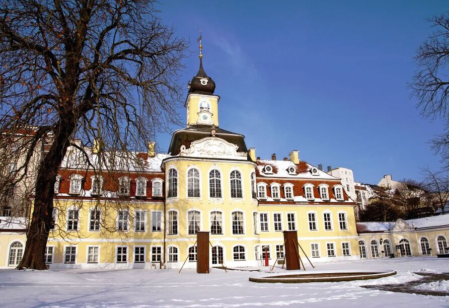 Das winterliche Gohliser Schlösschen lädt zum Entdecken ein.