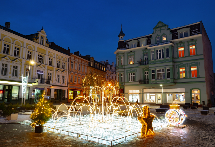 Verbringen Sie unvergessliche Feiertage im weihnachtlichen Swinemünde. 