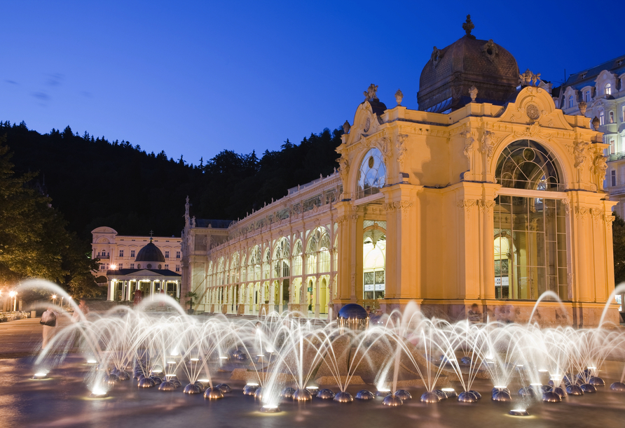 Erkunden Sie die wunderschöne Kurstadt Marienbad.