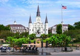 Blick auf den Jackson Square in New Orleans