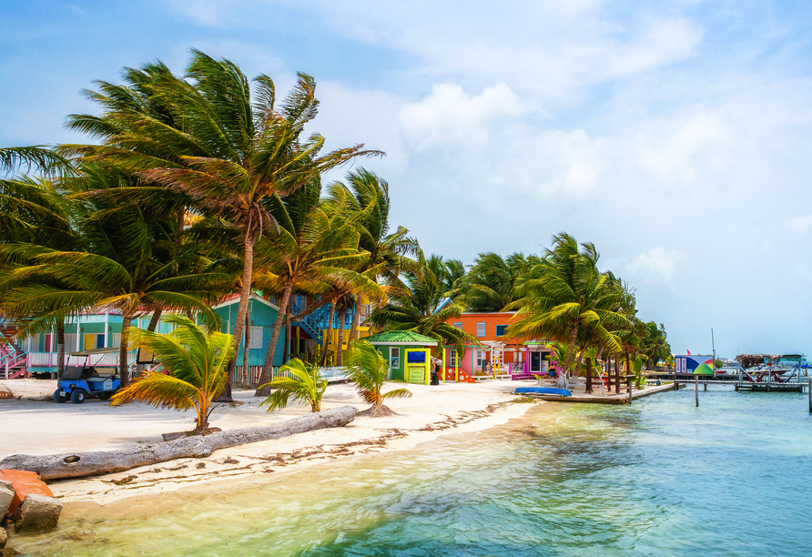 Caye Caulker ist eine zauberhafte kleine Koralleninsel vor der Küste von Belize.