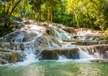 Auf Jamaika lohnt sich ein Ausflug zum Dunn’s River Falls.