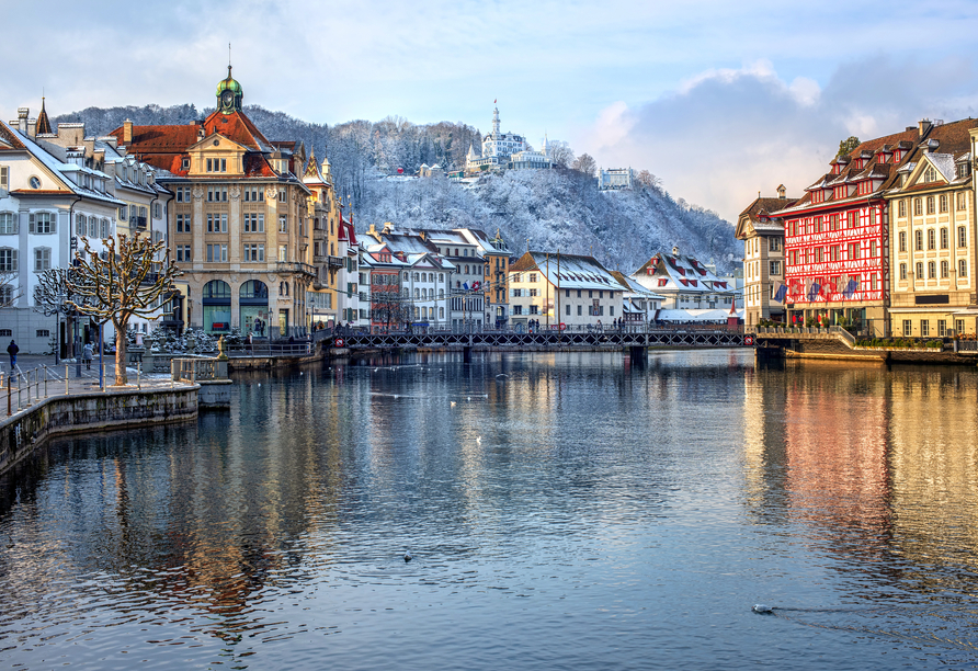 Besuchen Sie das winterliche Luzern – die wohl schönste Stadt der Schweiz.