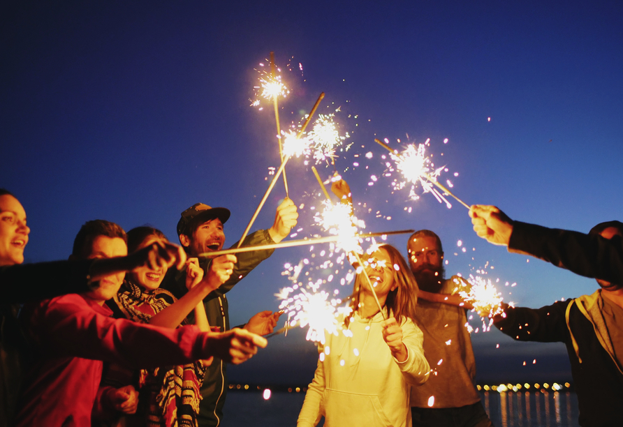 Verbringen Sie Silvester mit Ihren Liebsten.