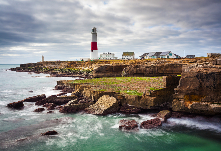 Die englische Halbinsel Isle of Portland ist geprägt von rauen Ständen.