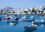 Pittoresker Hafen von Arrecife auf Lanzarote