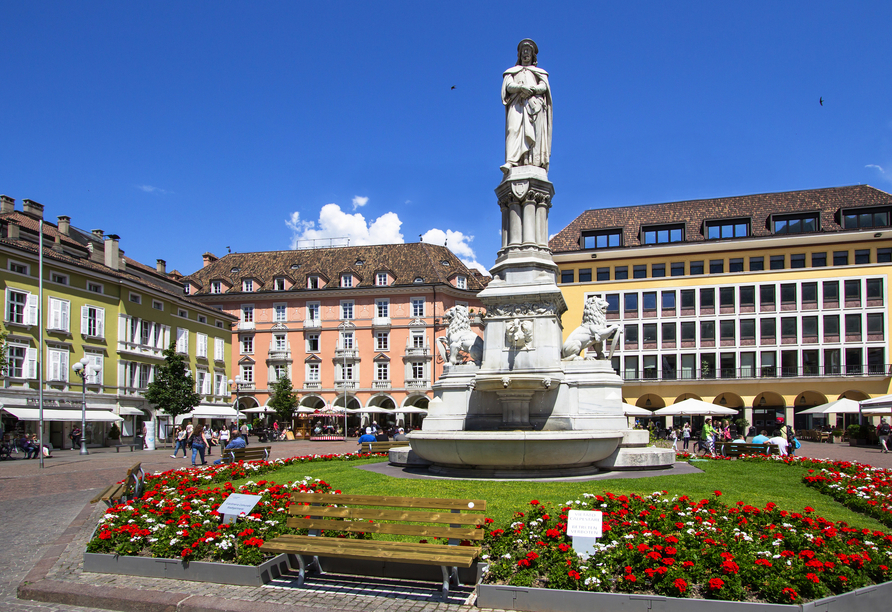 Besuchen Sie auch die nahegelegene Stadt Bozen.