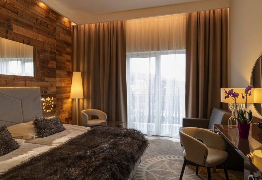 Beispiel eines Doppelzimmers Standard mit Balkon im Hotel Sandra Spa Karpacz