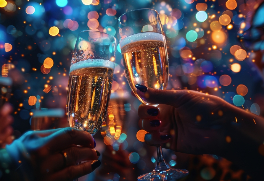 ARIELLE ROYAL, Sekt  Stoßen Sie mit einem Glas Sekt auf die unvergesslichen Erlebnisse an.