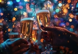 Stoßen Sie mit einem Glas Sekt auf die unvergesslichen Erlebnisse an.