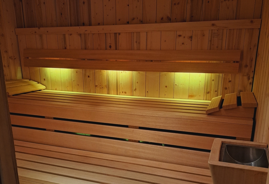 Entspannen Sie in der Sauna des Nordseehotels Wilhelmshaven.