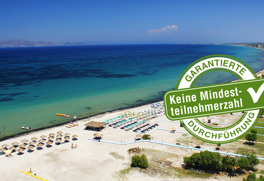 Am traumhaften, feinsandigen Strand von Tigaki erwartet Sie Ihr Urlaubshotel.