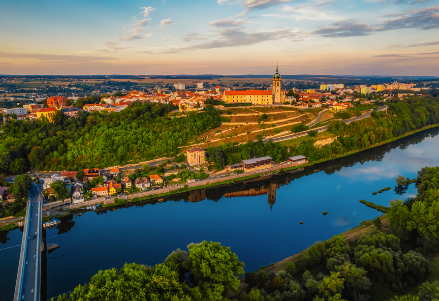 In Melnik fließen Donau und Elbe zusammen.