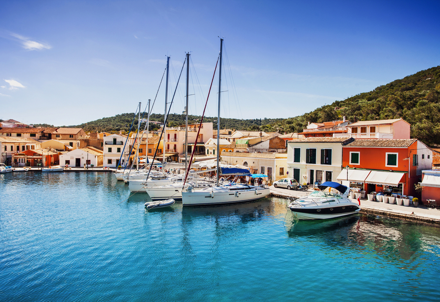 Lassen Sie sich im Hafenort Gaios auf Paxos verzaubern.