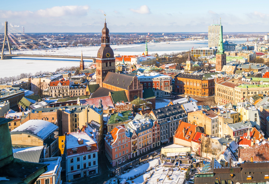 Willkommen in Riga – inmitten der winterlichen Kulisse!