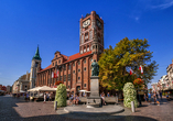 Das Rathaus ist eine wichtige Sehenswürdigkeit in Torun.