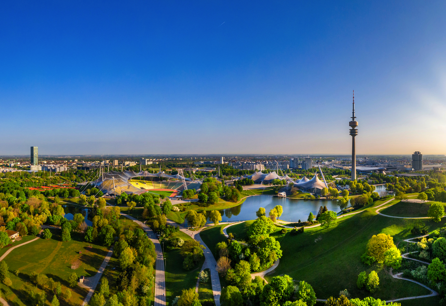 Ein Aushängeschild Münchens ist der wunderschöne Olympiapark.