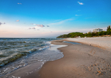 Genießen Sie einen Tag am schönen Strand von Misdroy.