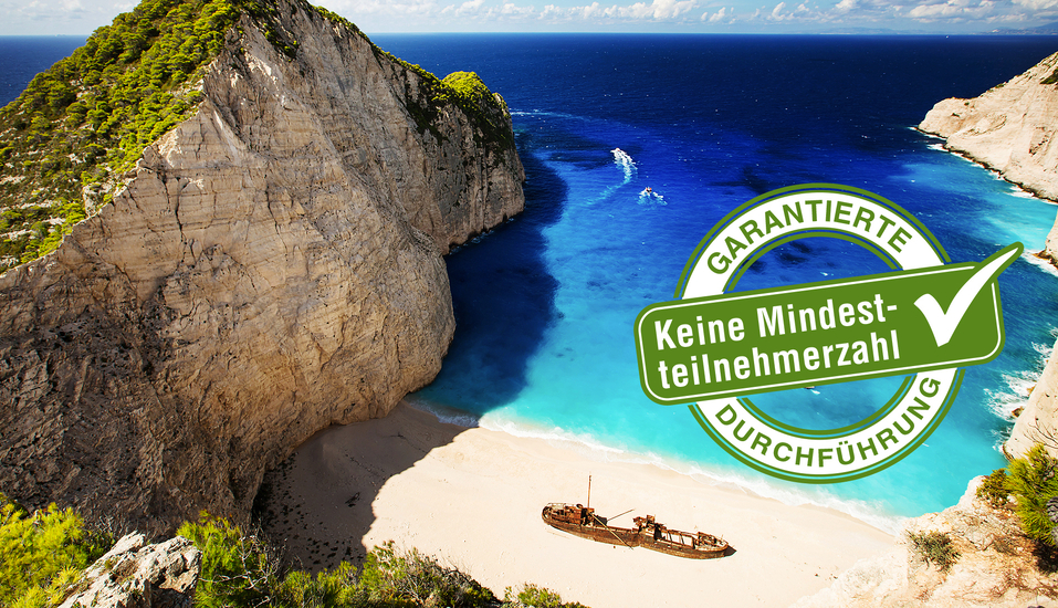 Der malerische Navagio Beach wird auch als Schmugglerbucht bezeichnet.