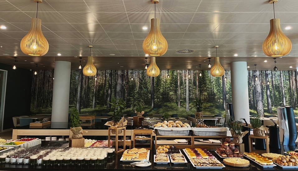 Das Buffet lässt keine Wünsche offen.