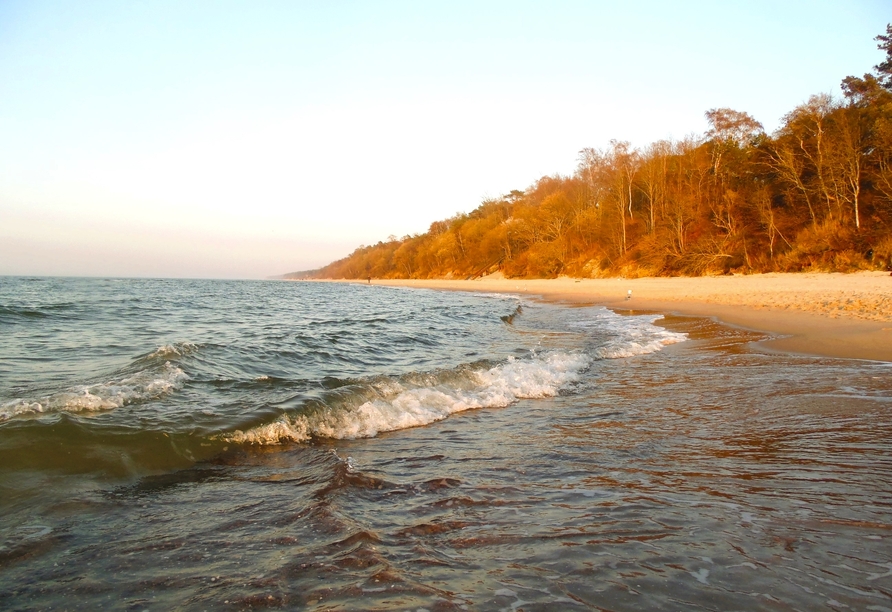 Der Strand von Probierowo lädt zu ausgedehnten Spaziergängen ein.