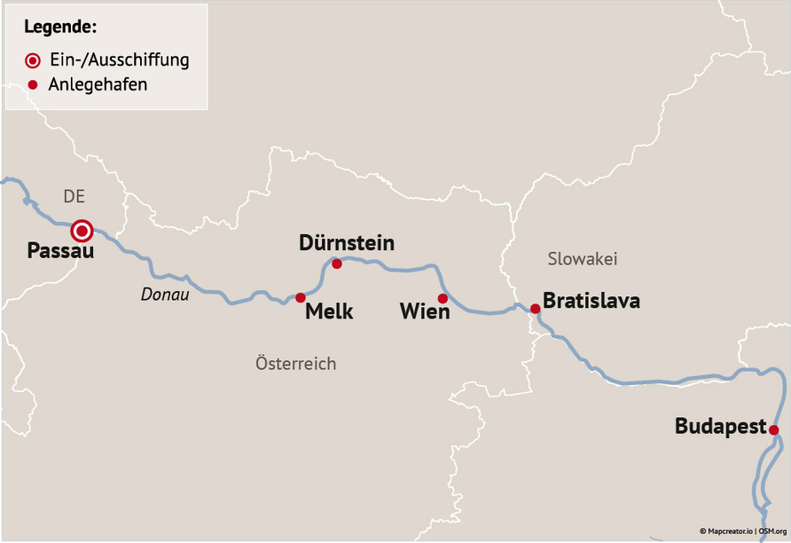 Ihre Reiseroute im November & Dezember 2025