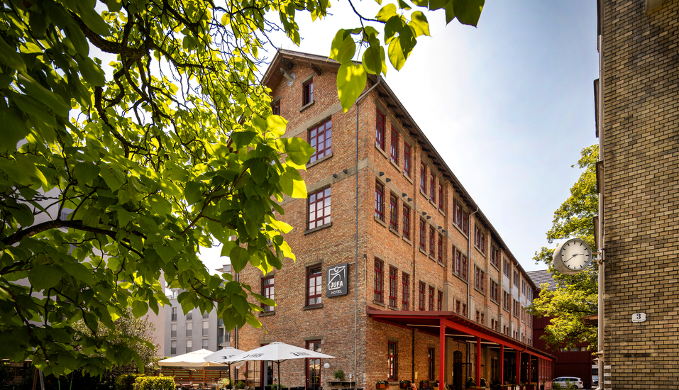 Das JUFA Hotel Bregenz befindet sich in einer historischen Textilfabrik.