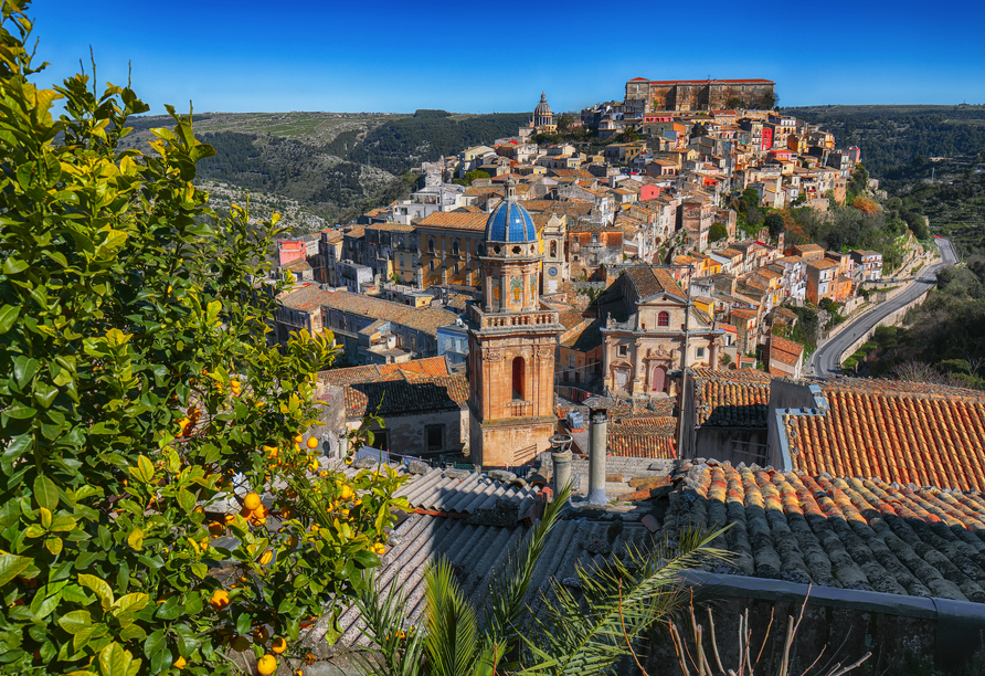 Eine Stadtführung im alten Ragusa, Ibla, steht auf dem Programm.