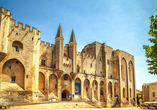 Den Papstpalast von Avignon können Sie von außen bewundern.