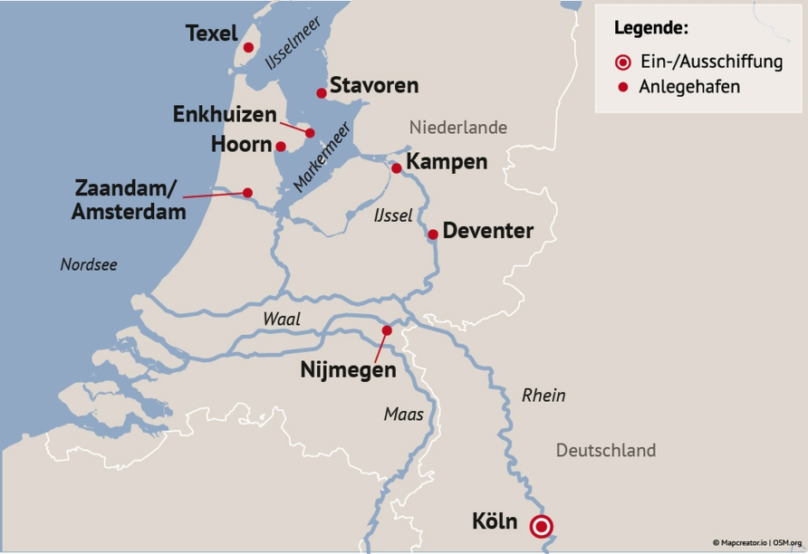 Ihre Reiseroute