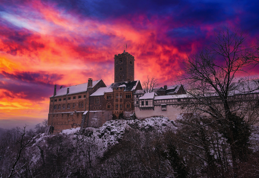 Die historische Wartburg in Eisenach.