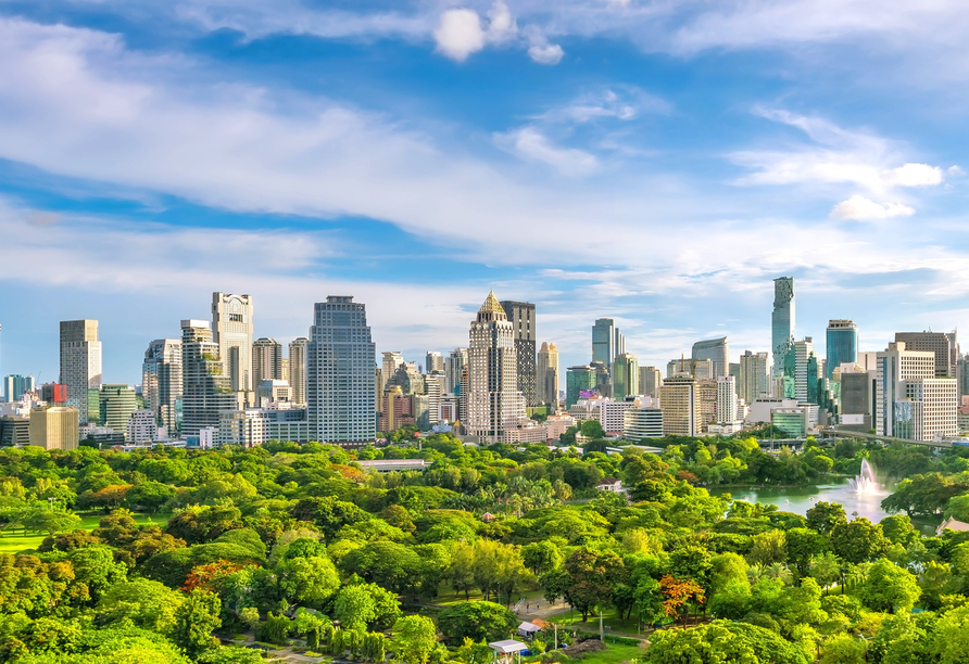 Die Skyline von Bangkok