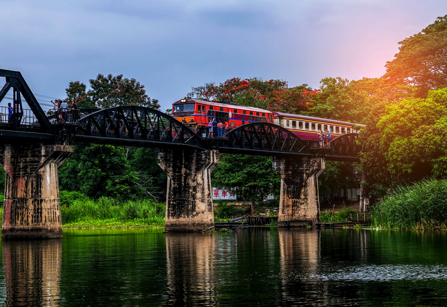 Die Eisenbahnbrücke über den Kwai erlangte durch den Film 