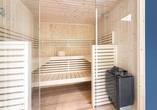 Anschließend können Sie sich in der Sauna aufwärmen.