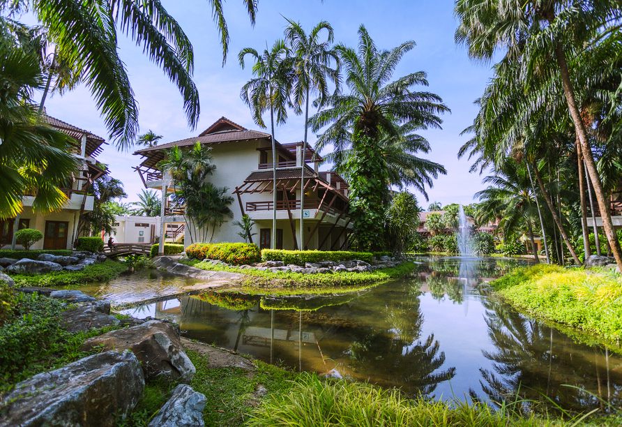 Das Außengelände des Beispielhotels Felix River Kwai