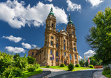 Besuchen Sie die Basilika Vierzehnheiligen bei Bad Staffelstein in Oberfranken.