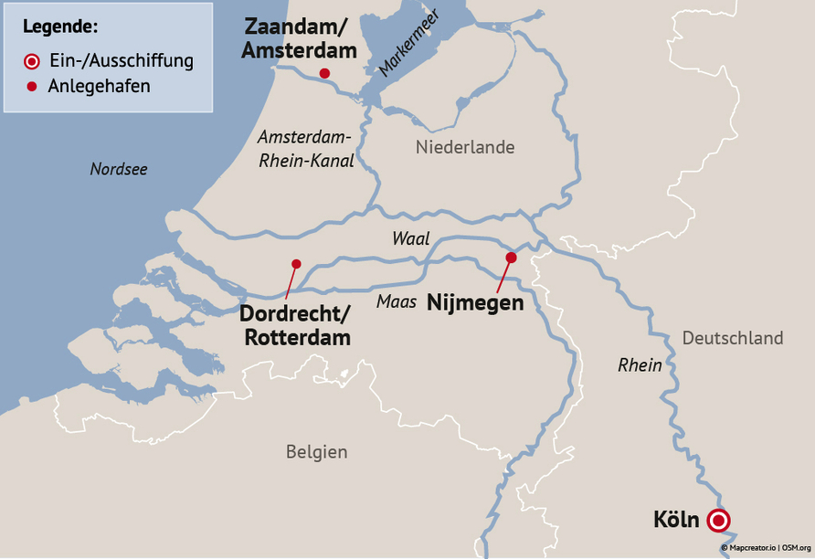 Ihre Reiseroute