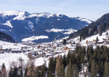 Genießen Sie das wunderschöne Winterpanorama.