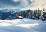 Winterliche Pfade laden zu ausgiebigen Spaziergängen ein.