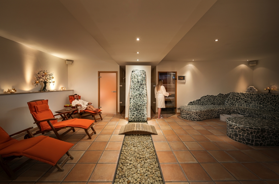 Im Wellnessbereich des Hotels können Sie die Seele baumeln lassen.